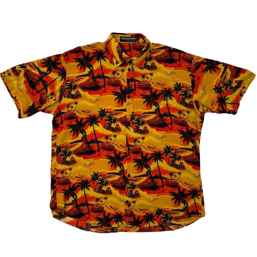 Balenciaga Orange‎ Norm 
Fit Hawaiian Shirt
Second hand